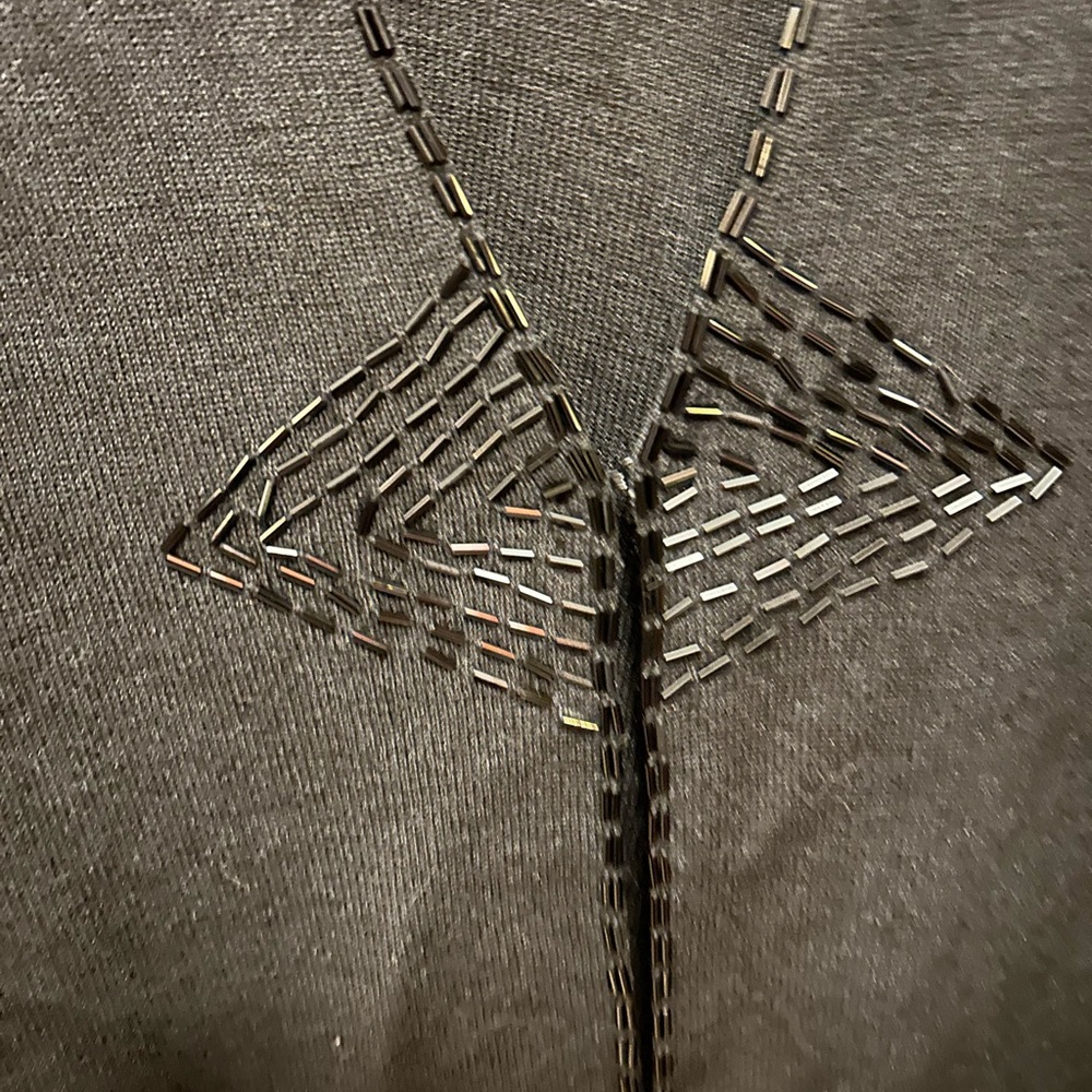 Alfani woman black bead trimmed cardigan. Size 1x —new with tags - Picture 4 of 8